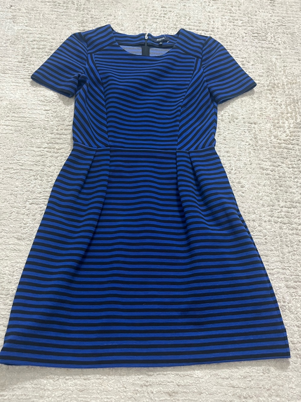 Madewell Striped Peplum Dress